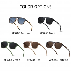 ANDWOOD Square Aviator Sunglasses Polarized Mens Womens UV Protection Sun glasses