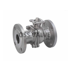 GB Standard 2PCS Body Flange Ball Valve With ISO 5...