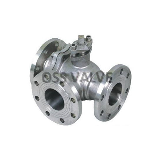 GB Standard 3 Way Flange Ball Valve