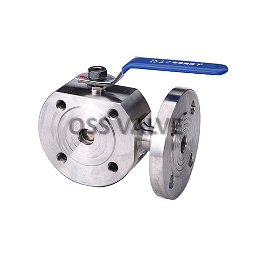 Three Way Wafer Ball Valve