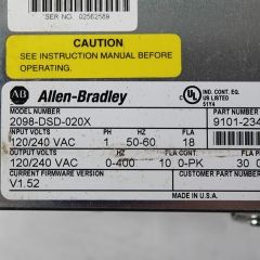 Allen-Bradley 2098-DSD-020X Servo Drive