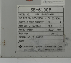 Sumitomo SS-6100P SS-6100 AC Servo Drive
