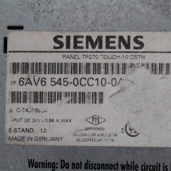 Siemens Touch Panel  6AV6545-0CC10-0AX0
