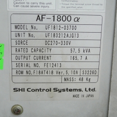 Sumitomo UF1812-03700 DC Speed Controller
