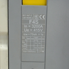 ABB SACE Emax SACE F4S 3200A 415V Air Circuit Breaker