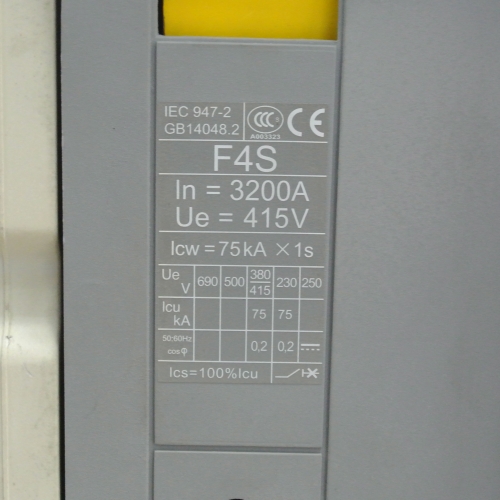 ABB SACE Emax SACE F4S 3200A 415V Air Circuit Breaker