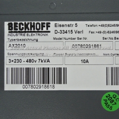 BECKHOFF AX2010 Servo Drive