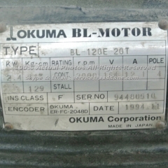 OKUMA BL-120E-20T Servo Motor