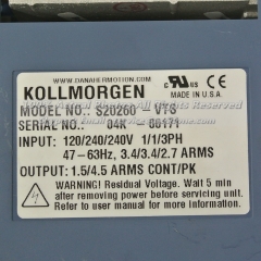 Kollmorgen S20260-VTS Power Supply