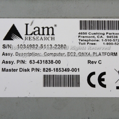 Lam Research 1034982-5113-2280 Controller