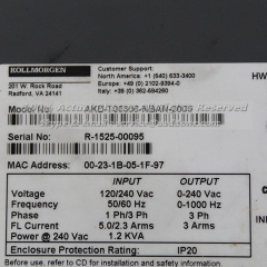 Kollmorgen AKD-T00306-NBAN-0000 AC Servo Drive Amplifier Controller