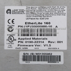 Applied Materials 50000986-16 0190-22314 Semiconductor Accessory