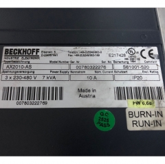 Beckhoff AX2010-AS S61001-520 Servo Drive