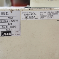 DAIHEN XE2752A SPR-8524 X7523A X3653 Control Cabinet