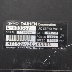 OTC DAIHEN W-X00567 Robot Motor