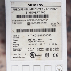 Siemens 6SE7016-1EA51-Z Compact Drive Inverter