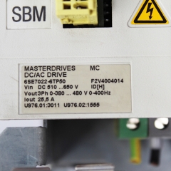 Siemens 6SE7022-6TP50 Masterdrives AC Servo Motor Drive Amplifier Controller