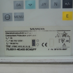 Siemens 7SJ5311-4EA02-3CA0FF Protection Relay