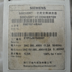 Siemens 6SE7021-0EA61 Frequency converter AC Drive