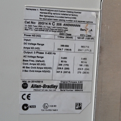 Allen-Bradley 20F14NC140JN0NNNNN PN-61908 110KW Inverter