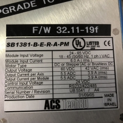 ACS SB1381-B-E-R-A-PM Servo Drive