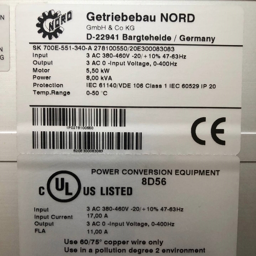 NORD SK700E-551-340-A Inverter