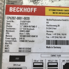 BECKHOFF CP6207-0001-0020 Touch Panel