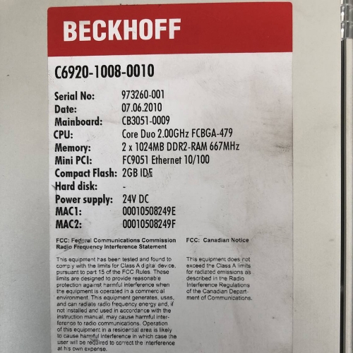 BECKHOFF C6920-1008-0010 Servo Drive