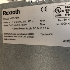 Rexroth DKCXX.3-100-7 DKC02.3-100-7-FW Servo Drive