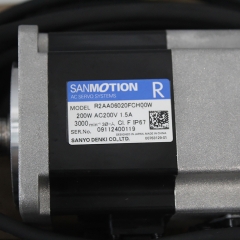 Sanyo R2AA06020FXH00 Servo Motor 200W AC200V 1.5A