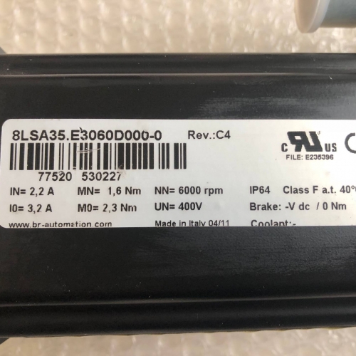 B&R 8LSA35.E3060D000-0 Servo Motor