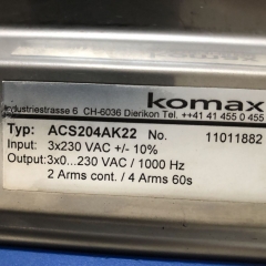Komax ACS204AK22 Controller