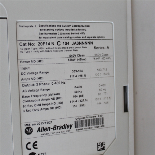 Allen-Bradley 20F14NC104JA0NNNNN inverter