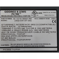 GIDDINGS&LEWIS TCPIP Ethernet interface 502-04137-00