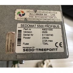SEDO-TREEPOINT SEDOMAT 5500 A9021000 PROFIBUS Operator Panel