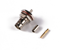 BNC Male Flange Connector Crimp Attachment for RG Cable