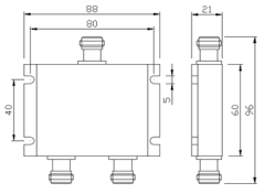 2 way Wilkinson Power Splitter