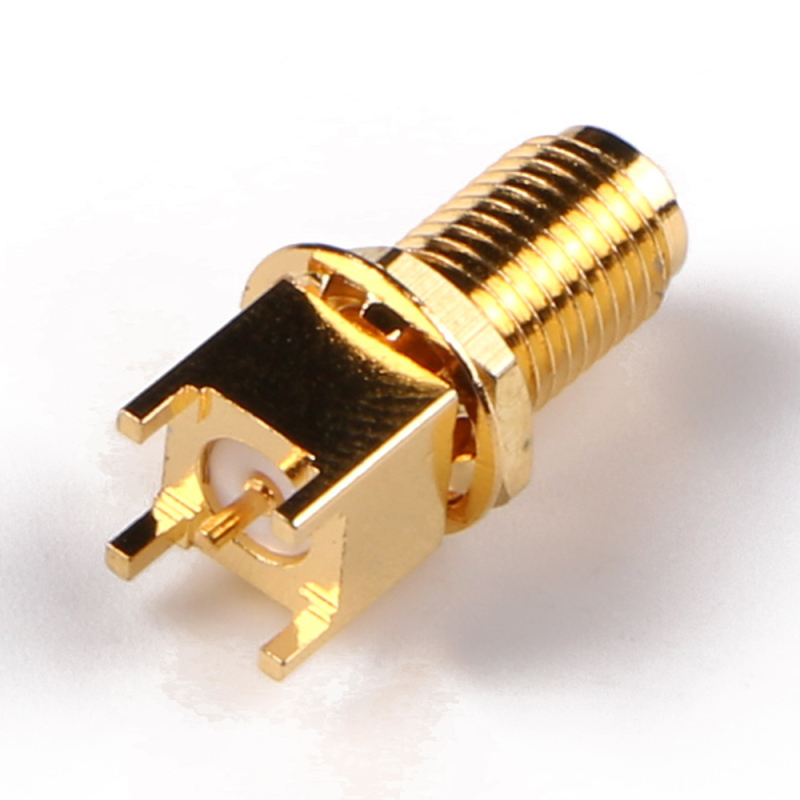 SMA Female Connector Solder Attachment for PCB