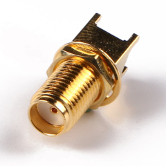 SMA Female Connector Solder Attachment for PCB