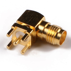 SMA Female RA Connector Solder Attachment for PCB