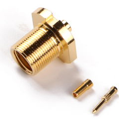 SMA Male Bulkhead Connector Attachment for flexible cable