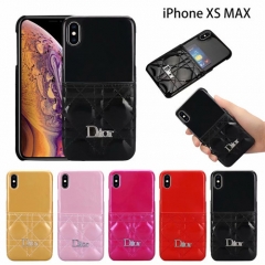 ディオール iphone xr/xs maxケース可愛い ブランド iphone テン/10ケースDIOR カード入れ アイフォン 8/7/6s plusケース セレブ愛用 人気