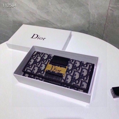 ディオール Dior 長財布 レディース 三つ折り ウォレット ブランド 高級 大容量 合皮レザー 小銭入れ 多機能 財布 送料無料