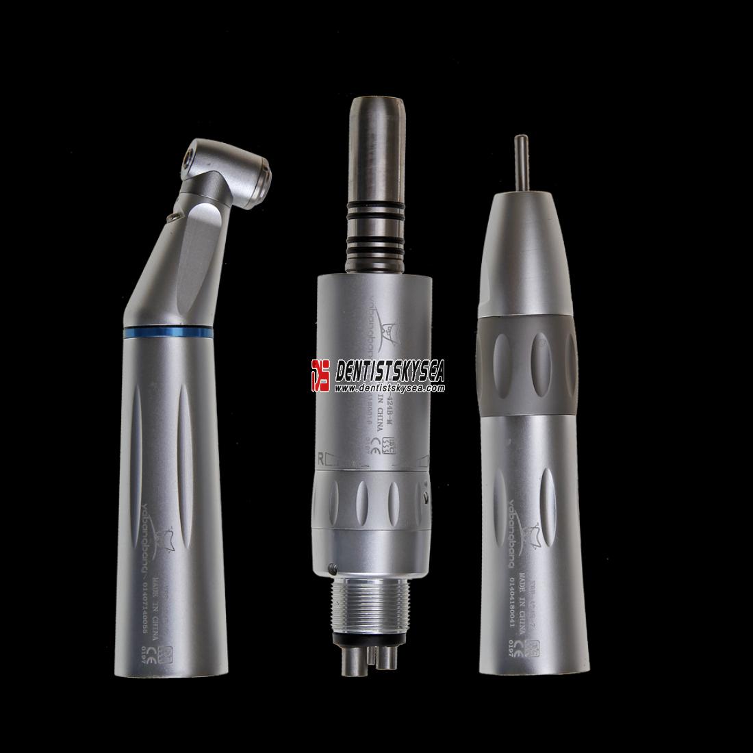 Dental LED Fiber Optic Inner Water Spray Slow Low Speed Handpiece KIT YH4  4-HOLE