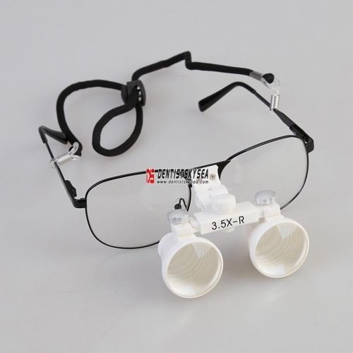 3.5x 420mm Loupe binocular magnifier lens glasses Surgical Medical white color