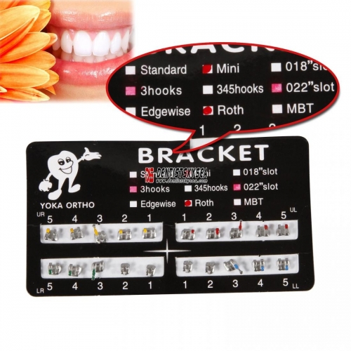 10Packs Dental Orthodontic Bracket Braces 4 models