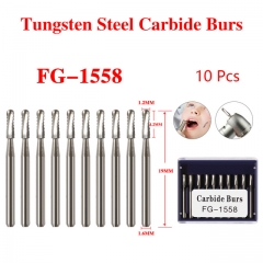 Dental Tungsten Steel Carbide Crown Cutting Burs Frese For High Speed FG-1558