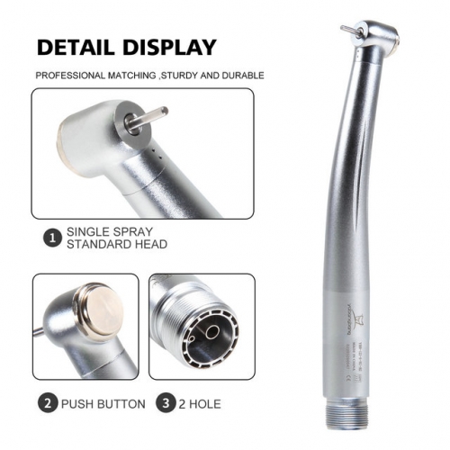 Dental NSK Style High Speed Push Button turbine Handpiece Standard spray 2holes