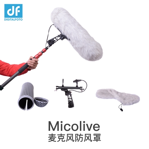 MICOLIVE BLIMP System Microphone wind protect Cage+ Windshield+Shock Mount Suspension System for RODE Shotgun Microphones