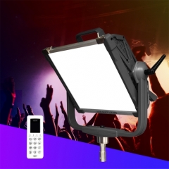 200W Full Color RGB LED Panel Soft Light 2800-9990k APP /DMX Control Dimming with 12 Color Effect